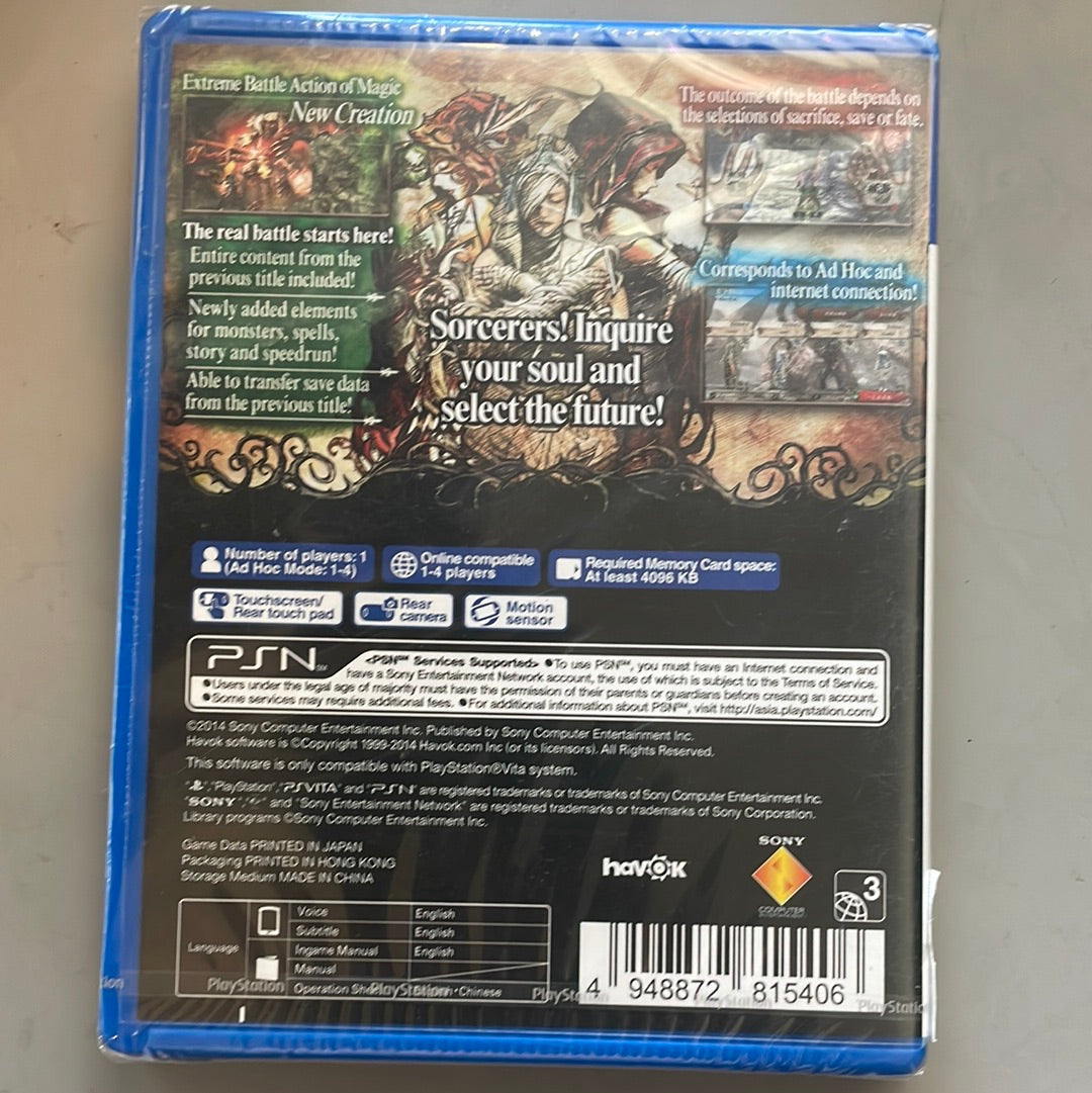 Soul Sacrifice , Soul Sacrifice Delta ,Freedom Wars PS Vita set of 3  cartridge