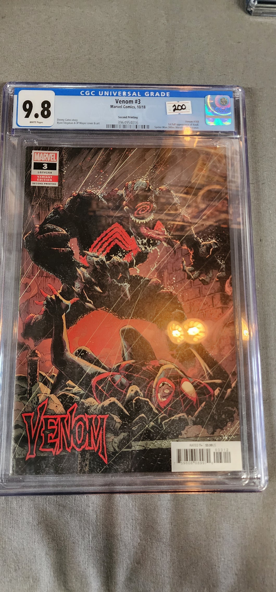 Venom #3 10/2018 2nd print CGC 9.8