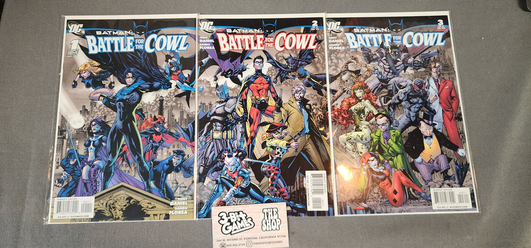 Batman: Battle for the Cowl SET #1- 3 COMICS DTP
