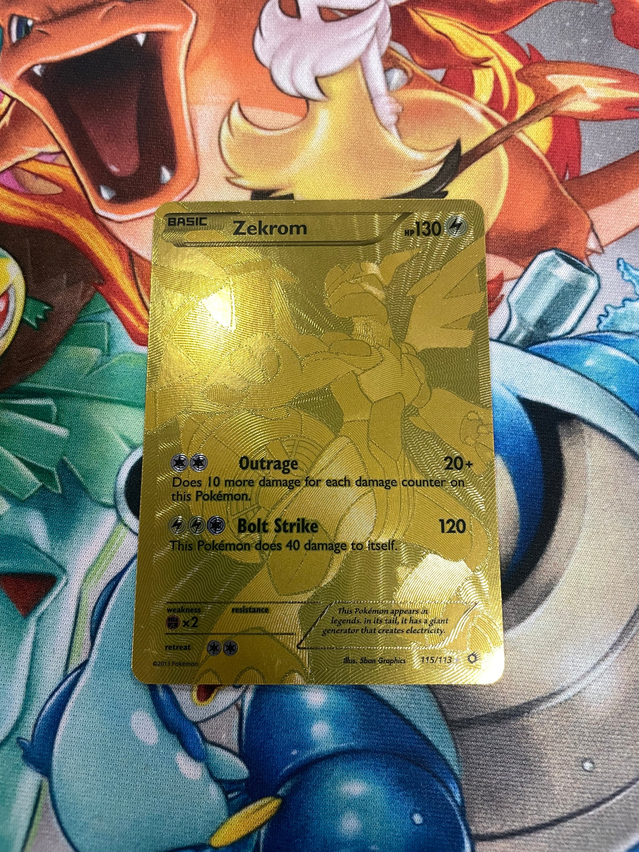 LP) Zekrom Black & White Legendary Treasures Gold Card 115/113 PKMN 3-Bit Games LP) Zekrom Black & White Legendary Treasures Gold Card 115/113 PKMN 3-Bit Games