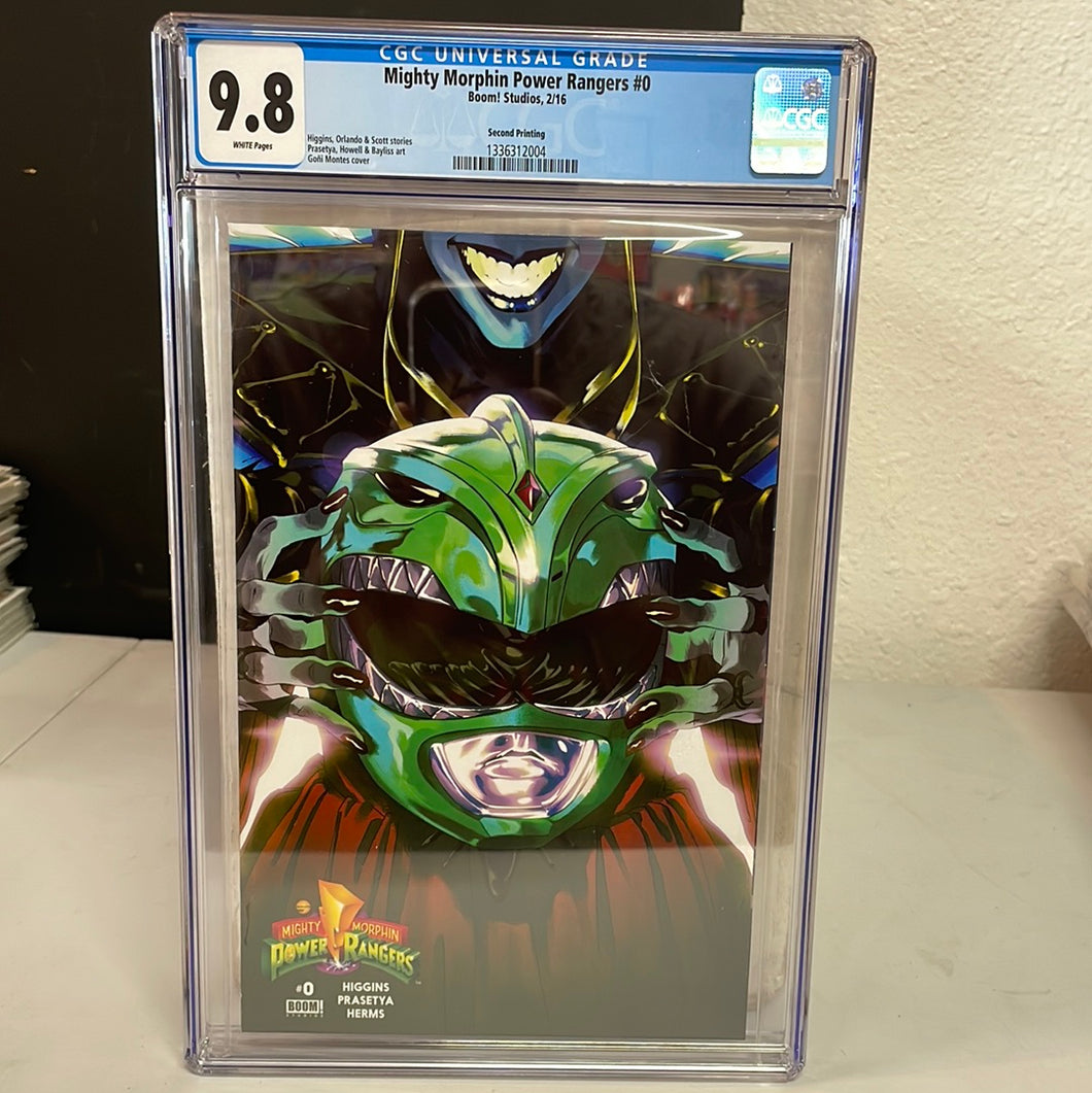 Mighty Morphin Power Rangers #0 Green Ranger 2nd Print CGC 9.8