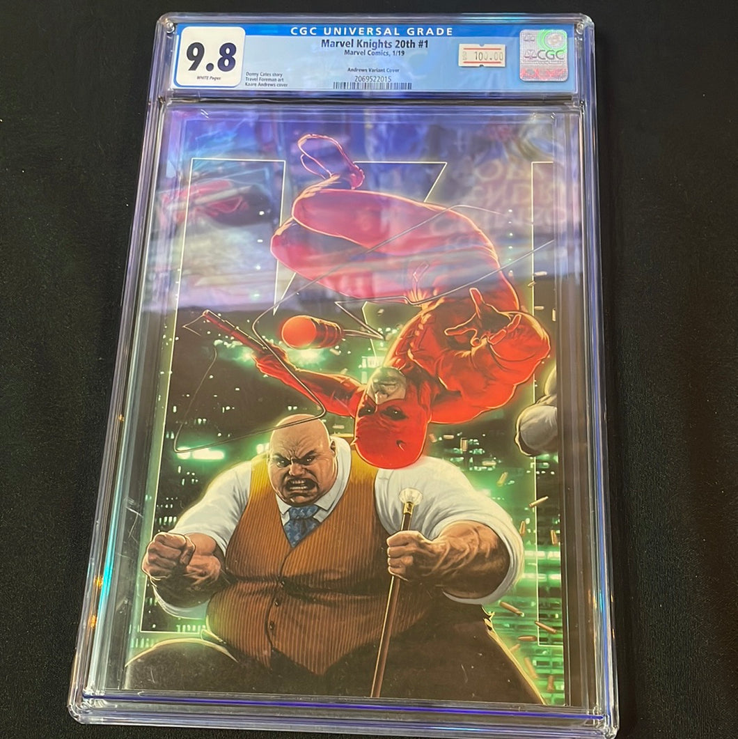 MARVEL KNIGHTS 20TH #1 - CGC 9.8 - KAARE ANDREWS CONNECTING VARIANT - KINGPIN