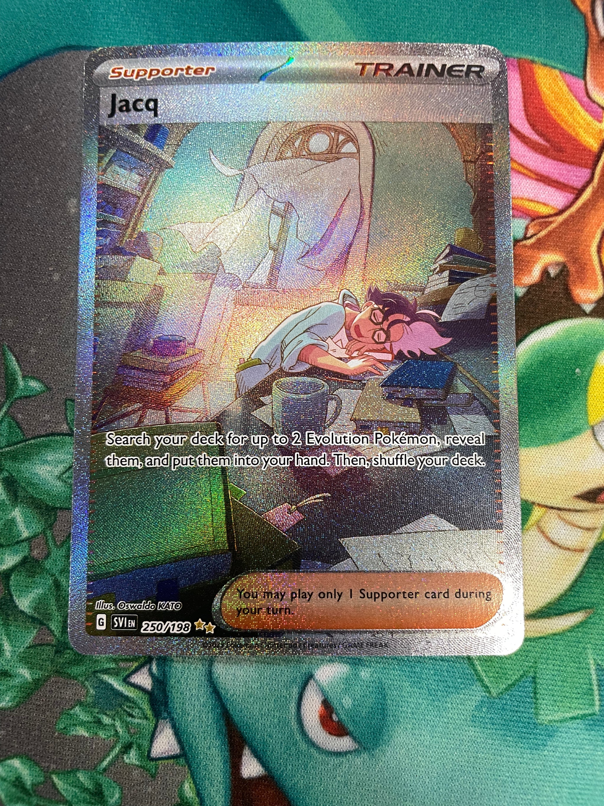 NM) Pokemon TCG Jacq Alt Art 250/198 Scarlet and Violet Special Illus 3-Bit Games NM) Pokemon TCG Jacq Alt Art 250/198 Scarlet and Violet Special Illus 3-Bit Games