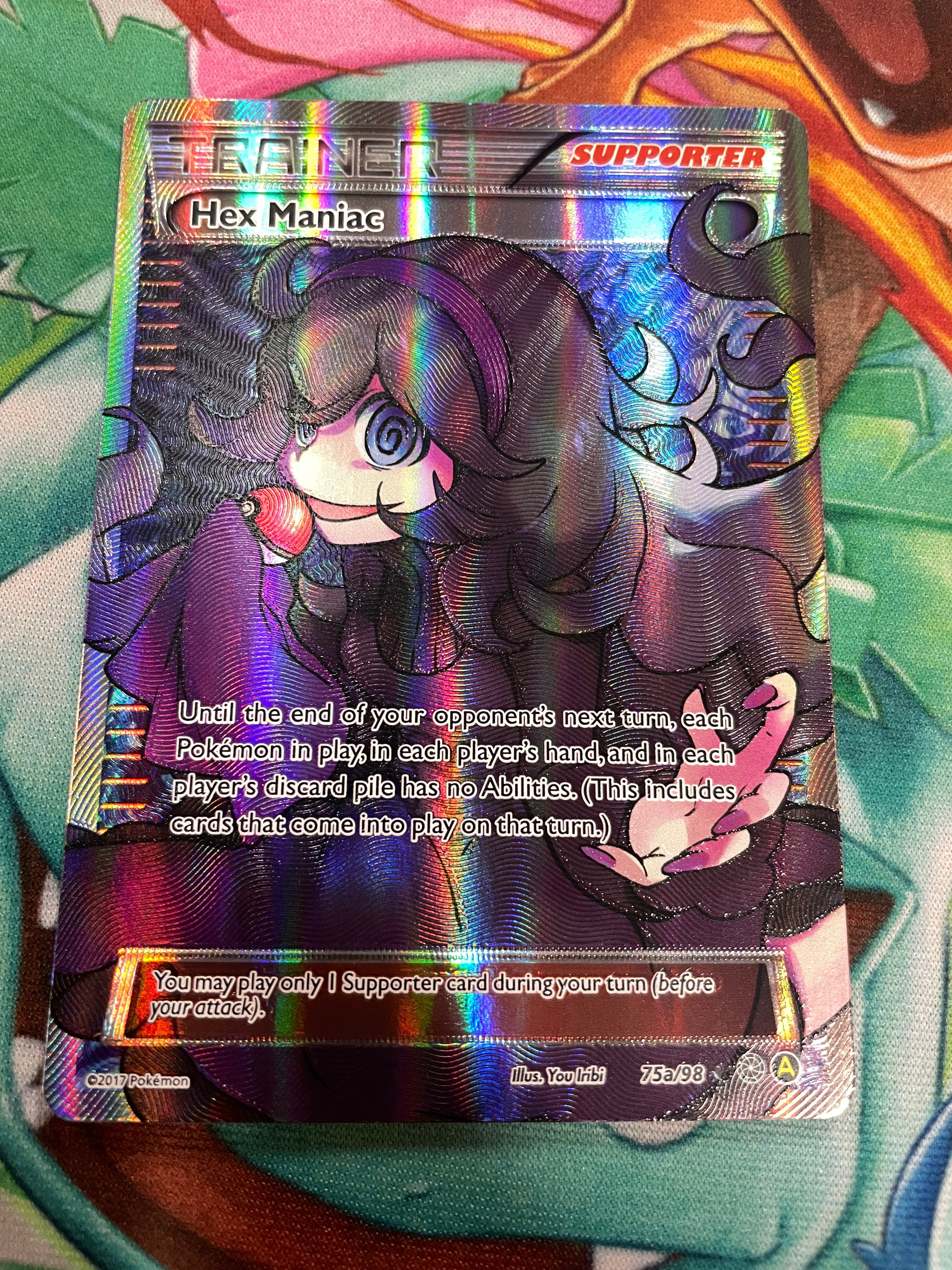 NM/LP Pokemon Hex Maniac Full Art 75a/98 PKMN