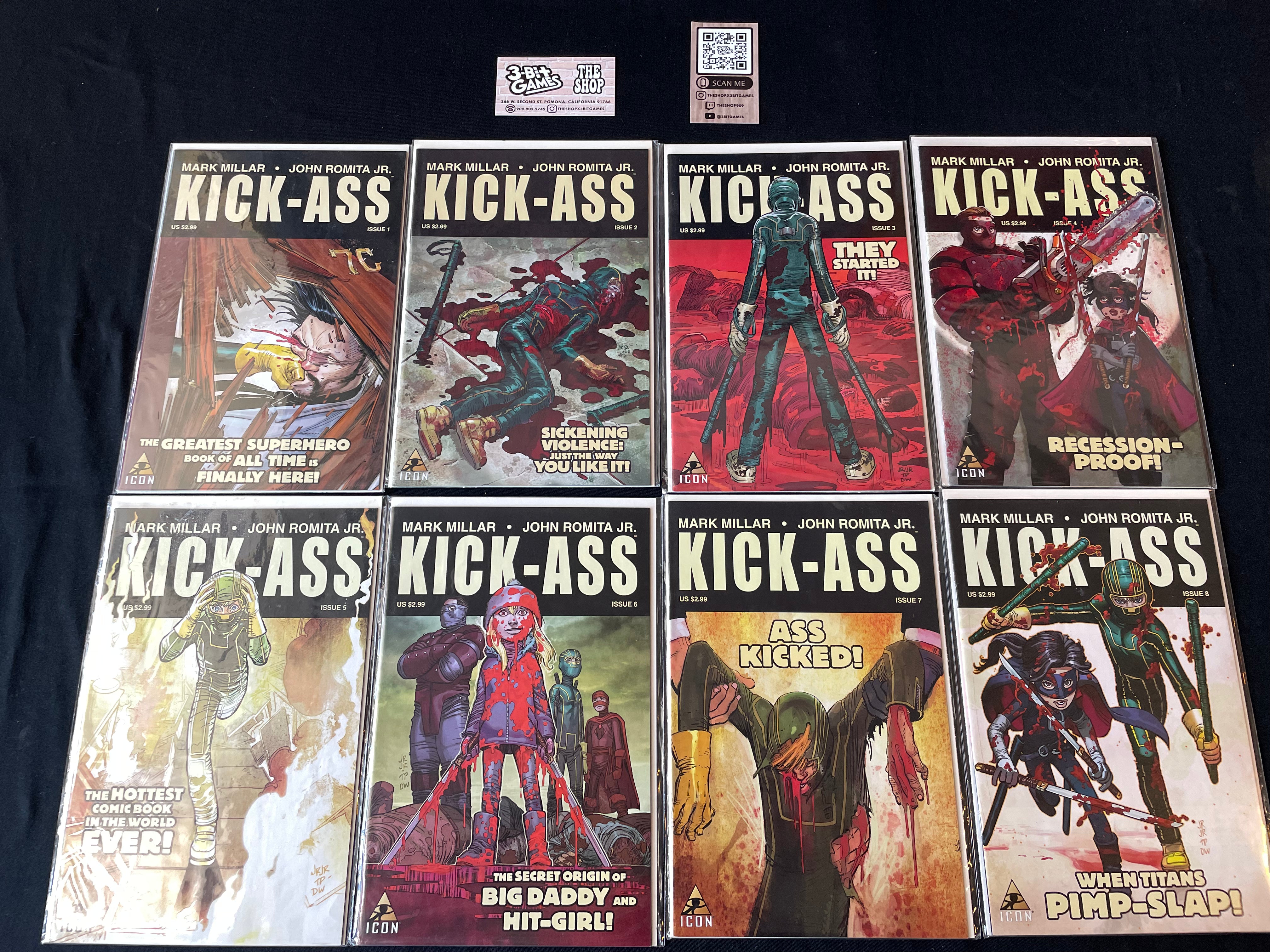 Kick Ass #1-8 complete (set)(comics) – 3-Bit Games