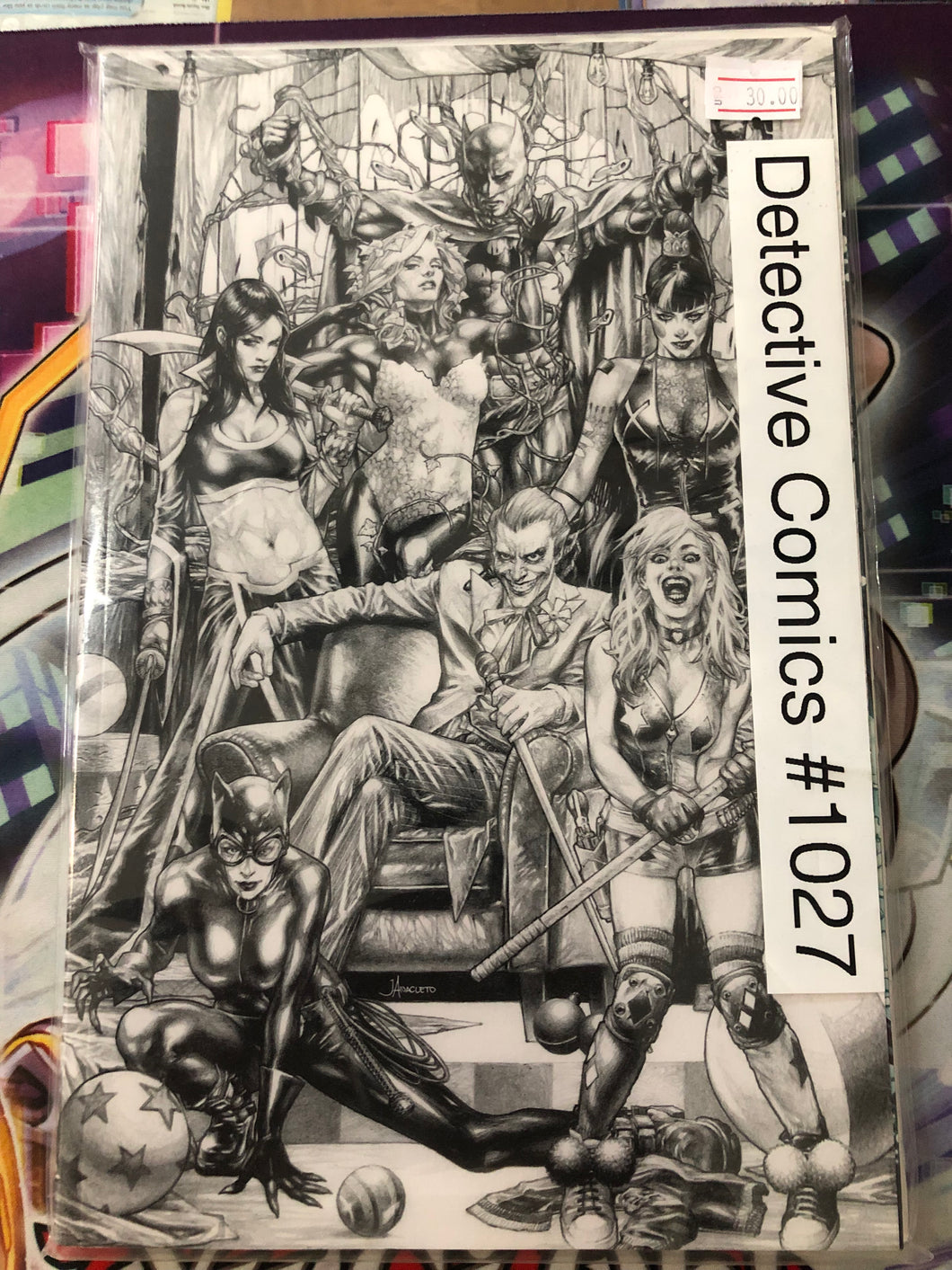 Batman Detective Comics 1027 Jay Anacleto Sketch B&W Variant