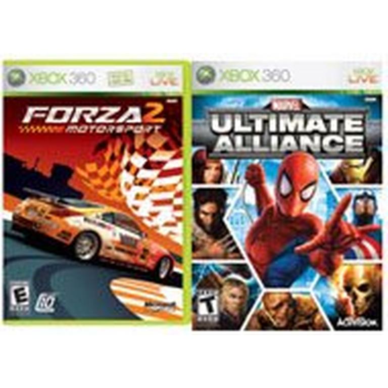 Marvel Ultimate Alliance and Forza Motorsport 2 X360