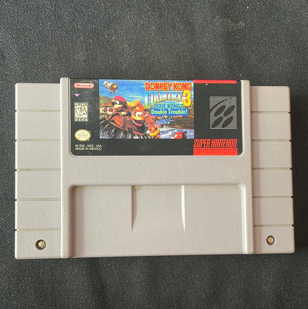 Donkey Kong Country 3 Dixie Kong’s Double Trouble! SNES DTP