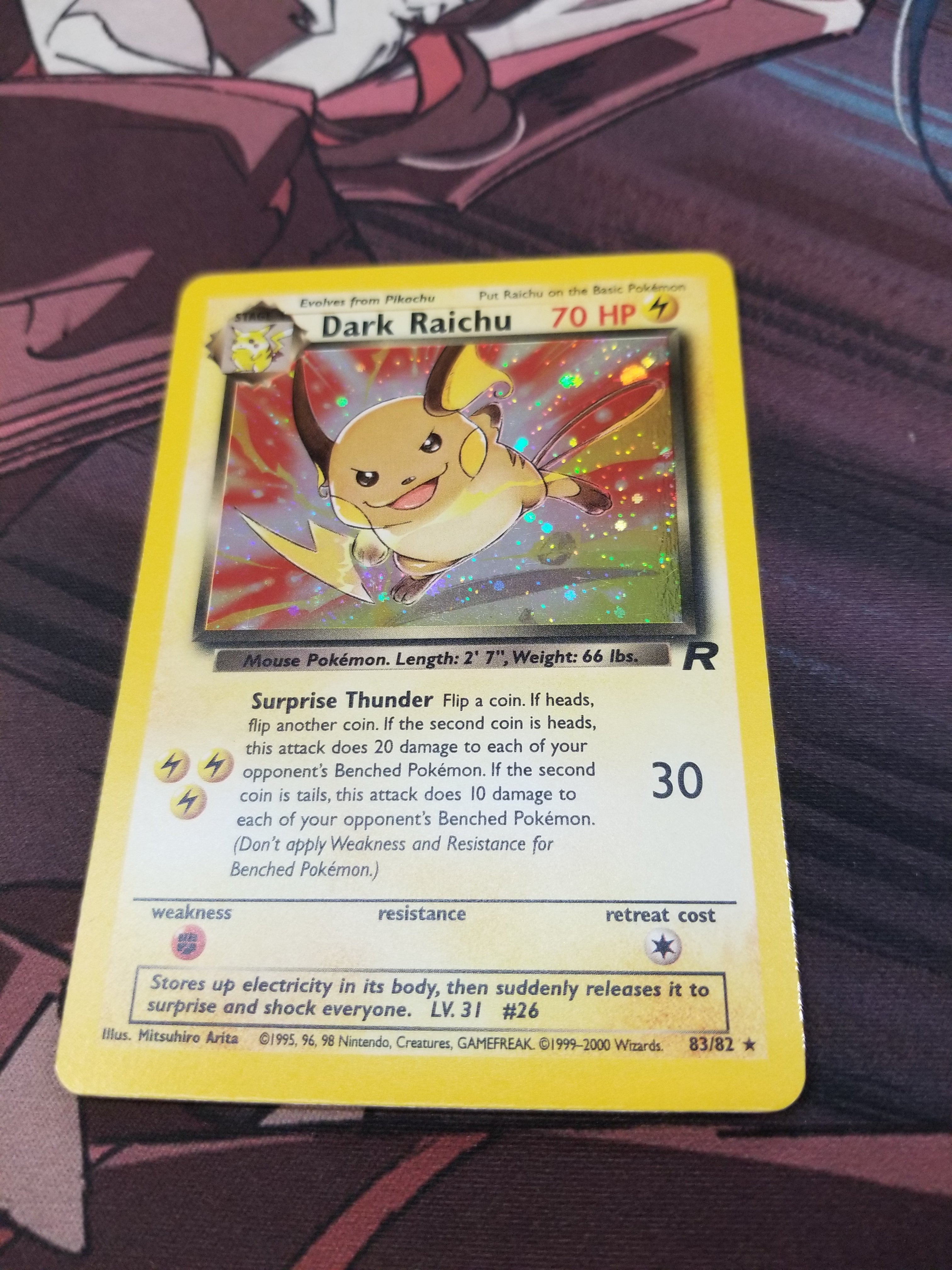 Dark Raichu Team Rocket Set 83/82 – 3-Bit Games