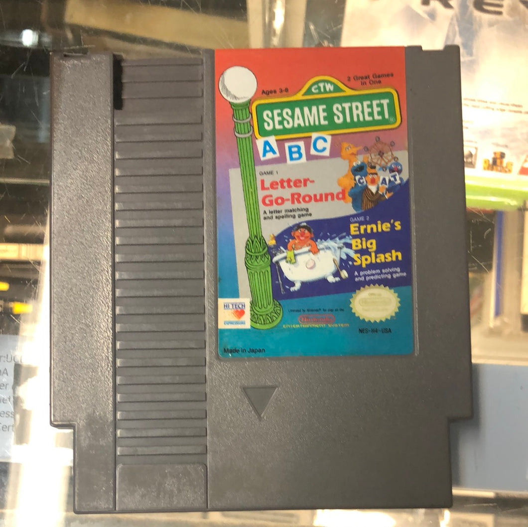 Sesame Street Letter Go Round NES