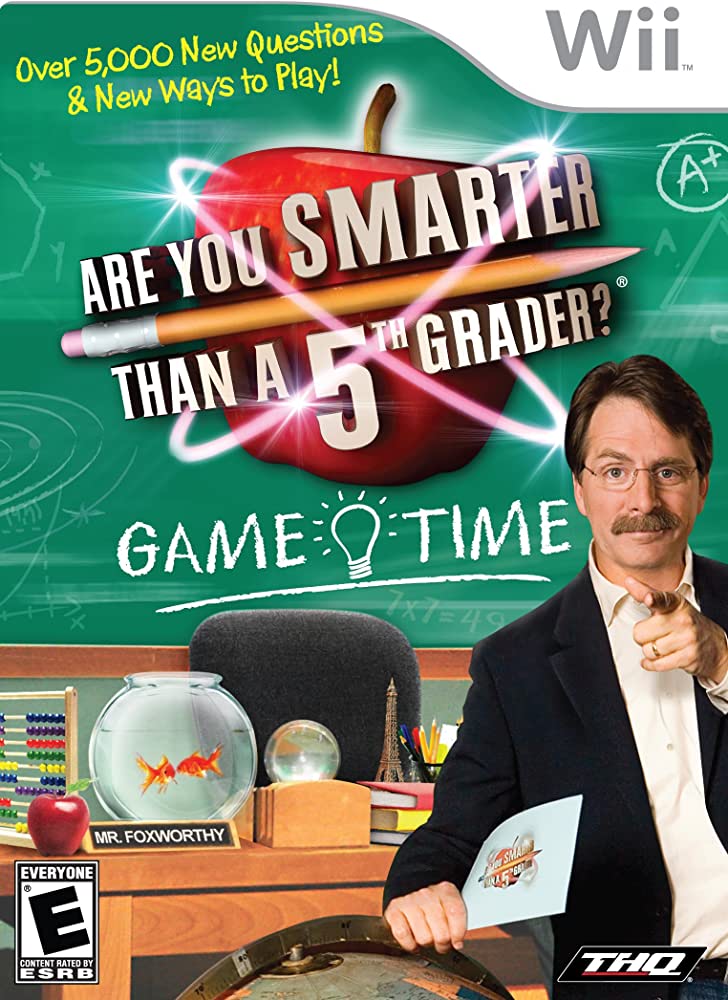 Are You Smarter Than A 5th Grader Game Time Wii